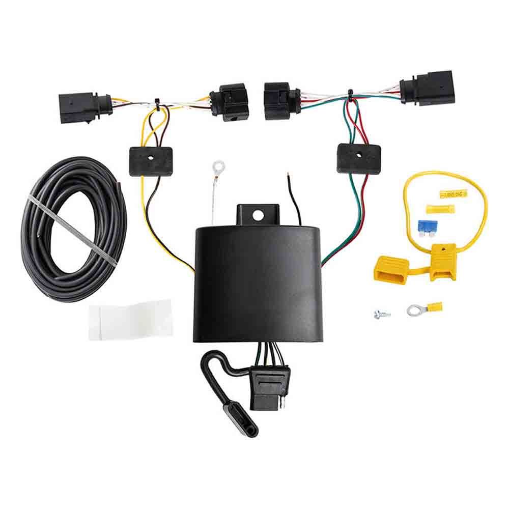 T-One T-Connector Harness, 4-Way Flat, w/Circuit Protected ModuLite HD Module fits Select Volkswagen Jetta