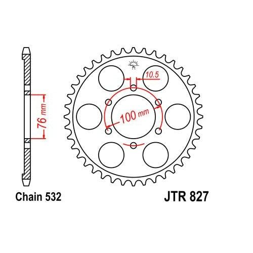 Steel Rear Sprocket 52T fits Street SUZUKI GSX-R1100 1989-1992