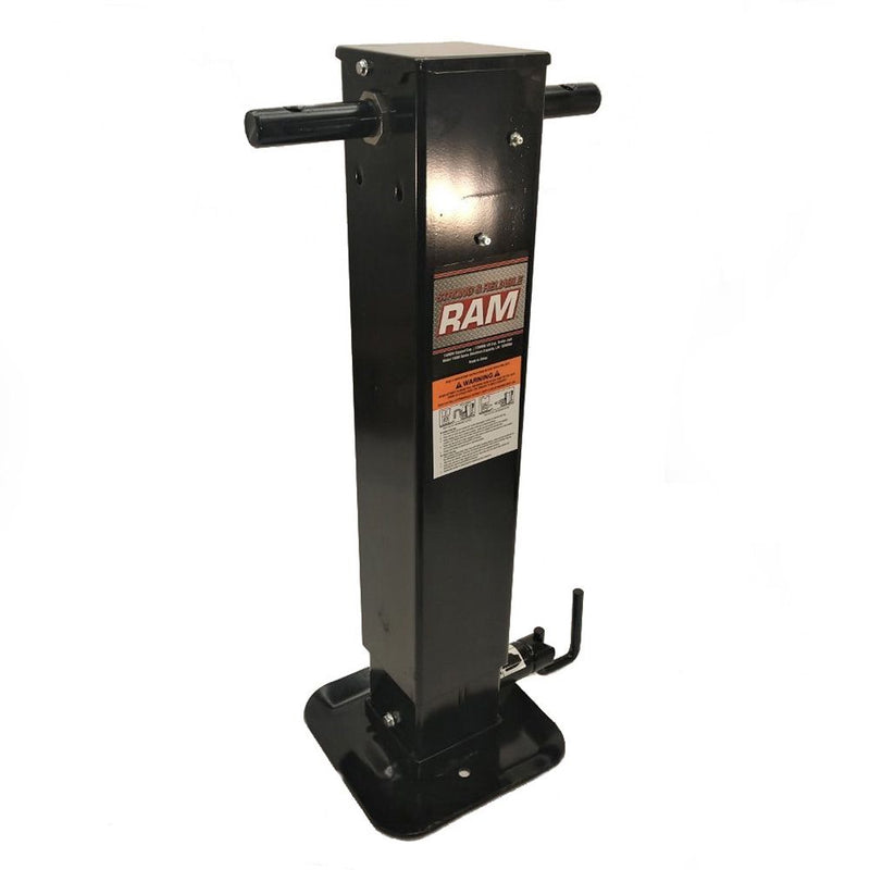Load image into Gallery viewer, Ram TJD-15K-R Square Tube Drop Leg Jack with Crank Handle
