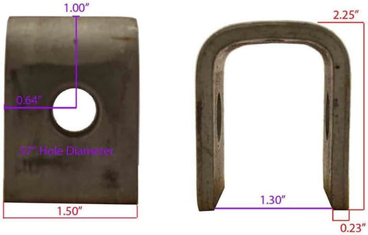 3,500 lbs. Trailer Axle Suspension Kit for Single Axle Trailer (Leaf Springs, Hanger & U-Bolt kit)