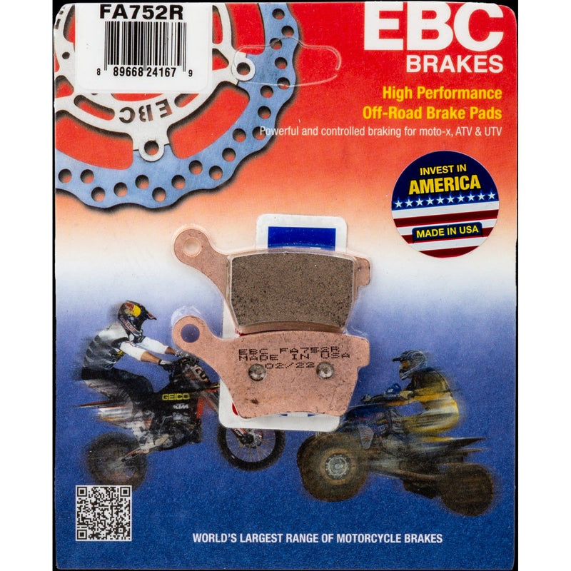 Load image into Gallery viewer, EBC 1 Pair HH Sintered Superbike Brake Pads MPN FA752R
