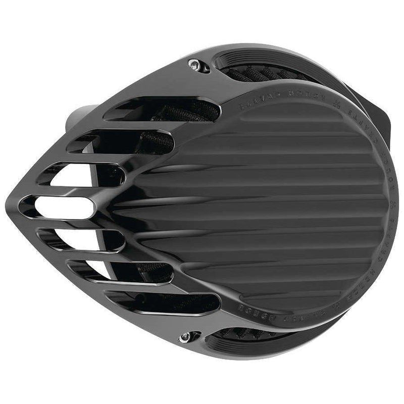 Load image into Gallery viewer, Rough Crafts Finned Air Cleaner Black
