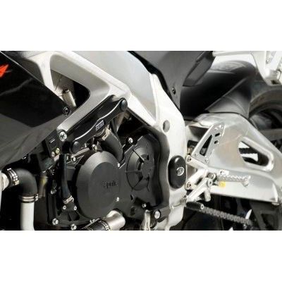 Load image into Gallery viewer, R&amp;G Racing Black Crash Protectors - Frame Skidders For 2019-2020 Aprilia RSV4 1100 Factory
