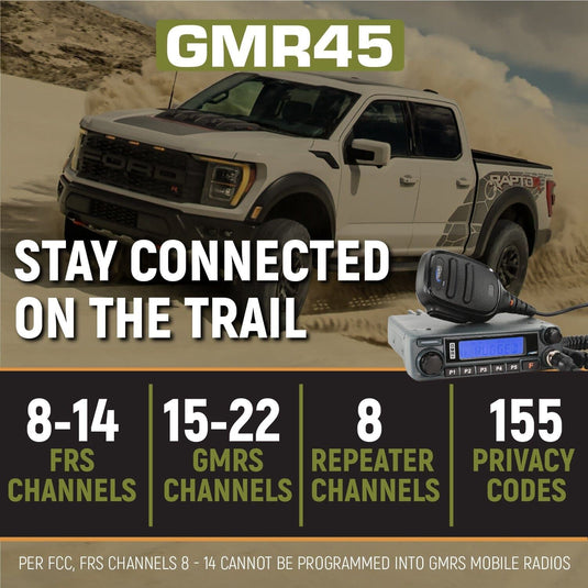 Rugged Radios Ford Raptor Two-Way Mobile Radio Kit