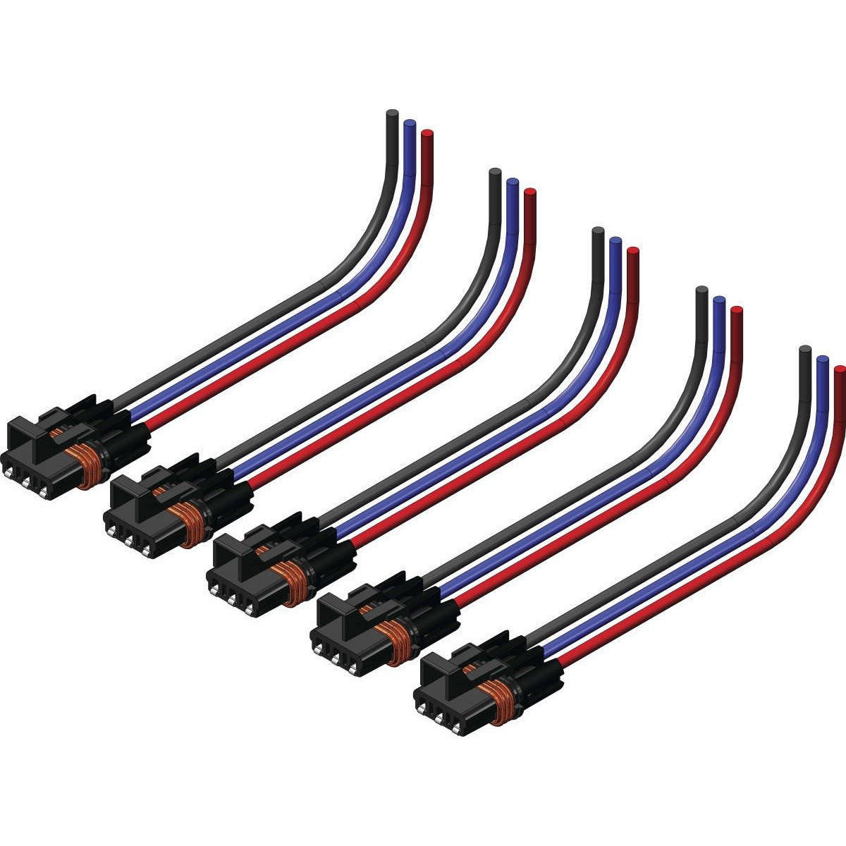 KFI Winch Harness; 3-Pin Wire Harness; Pack of 5 102505