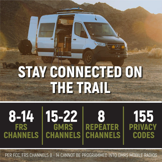 Rugged Radios Mercedes Sprinter Van Two-Way GMRS Mobile Radio Kit