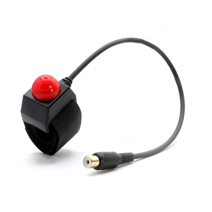 Rugged Radios Motorcycle Push to Talk (PTT) Velcro Mount with RCA Connector PTT-MC-VM-RCA