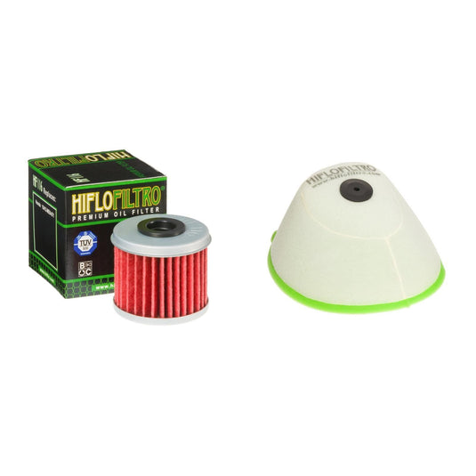 HIFLO FILTRO Oil and Dual-Stage Foam Air filter Kit for HONDA CRF450 R-2 02