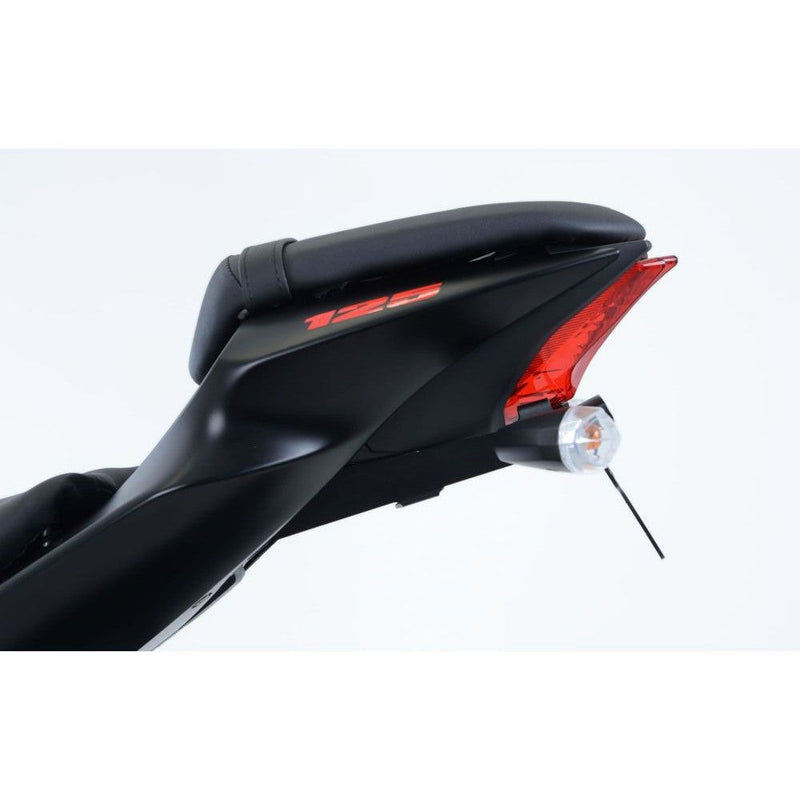Load image into Gallery viewer, R&amp;G Racing Black Tail Tidy License Plate Holder For 2017-2024 Suzuki GSX-R125
