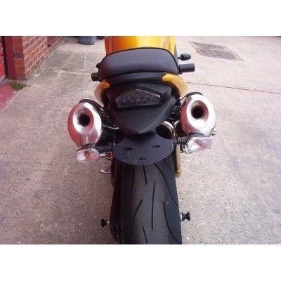 Load image into Gallery viewer, R&amp;G Racing Black Tail Tidy License Plate Holder For 2005-2007 Triumph Speed Triple
