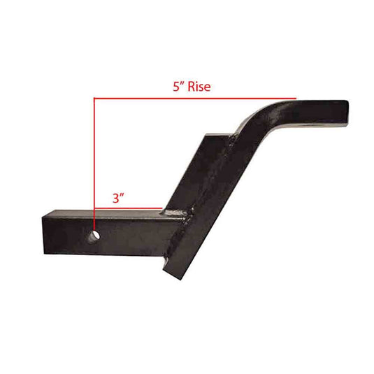 Rigid Hitch (HUB-3610) Heavy Duty Ball Mount for 2 inch Receivers - 6 inch Drop - 5 inch Rise