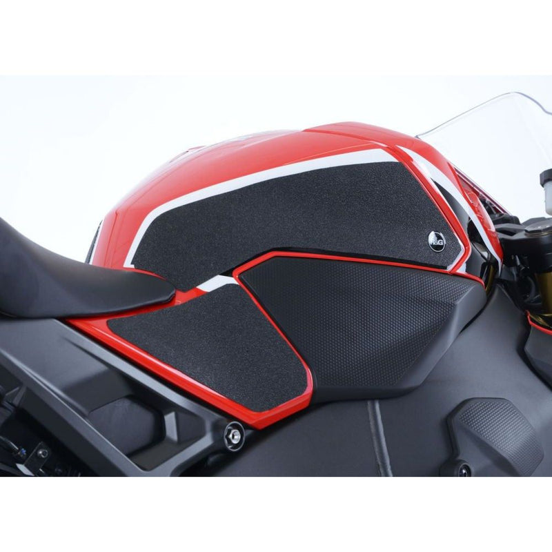 Load image into Gallery viewer, R&amp;G Racing Black Tank Traction Grips For 2017-2019 Honda CBR1000RR SP
