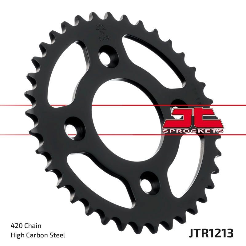 Load image into Gallery viewer, JT Sprockets Rear Steel Sprocket 37 Tooth 37T 420 Chain JTR1213.37
