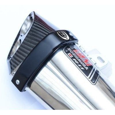 Load image into Gallery viewer, R&amp;G Racing Black Exhaust Protector For 2012-2013 Aprilia Tuono V4R APRC
