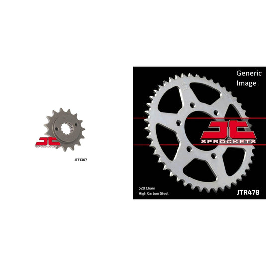 Front & Rear Sprocket Kit for Street KAWASAKI ZX600 Ninja ZX-6RR 2005-2006