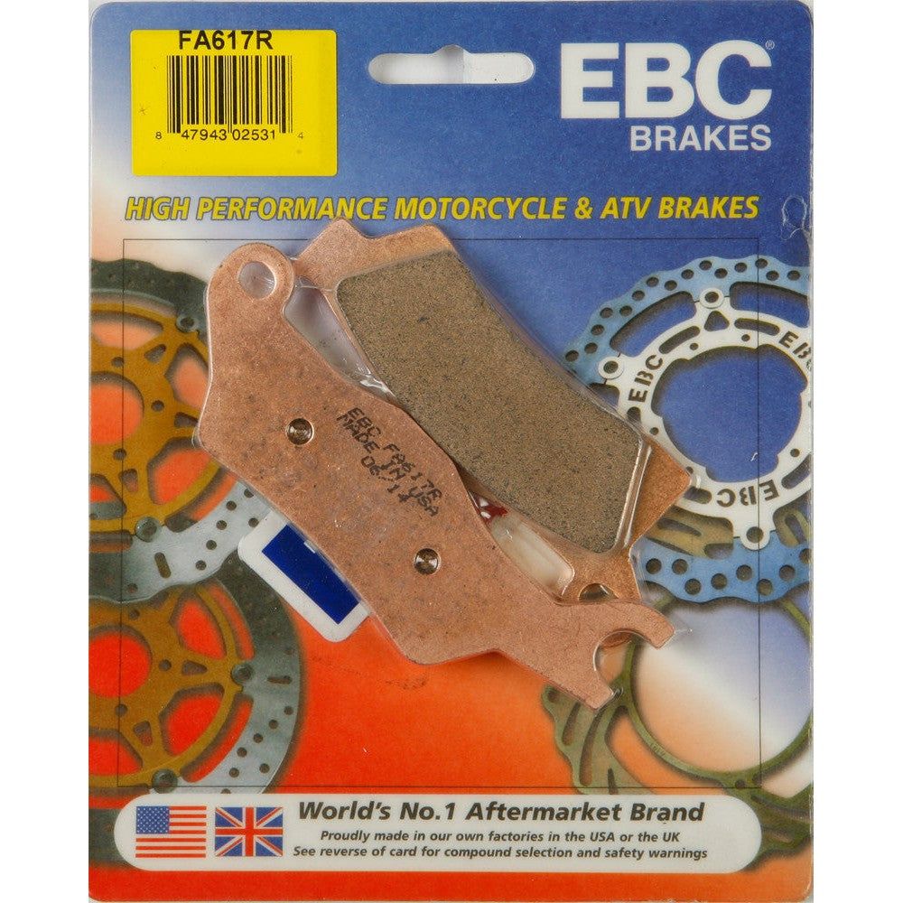 EBC 1 Pair Sintered R Series Heavy-Duty Brake Pads MPN FA617R