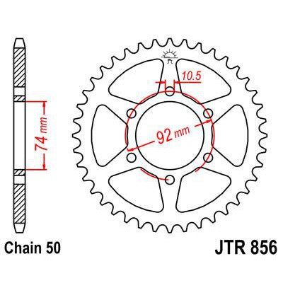 Load image into Gallery viewer, Front &amp; Rear Sprocket Kit for YAMAHA XJ550 H,J,K Maxim-USA 81-83 JT Sprockets
