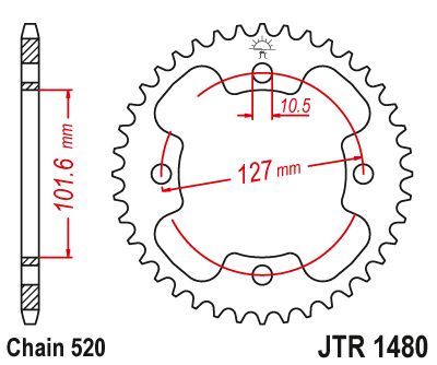 Load image into Gallery viewer, JT Sprockets Rear Steel Sprocket 37 Tooth 37T 520 Chain JTR1480.37
