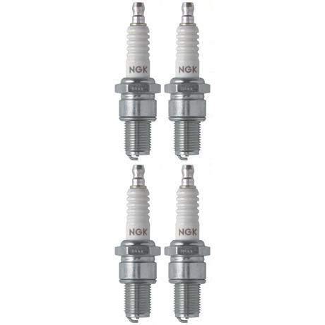 Set 4 NGK Standard Spark Plugs for Kawasaki KX250-F 1988 Engine 250cc