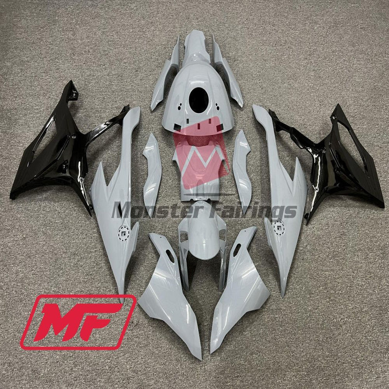 Load image into Gallery viewer, Monster Fairings Full Kit BMW S1000RR 19-22 Cement Grey and Black + Windshield + Gas Tank Cover

