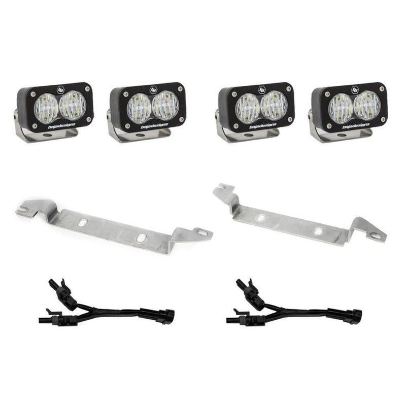 Load image into Gallery viewer, Baja Designs Fog Pocket Light Kit Dual S2 Sport Series Wide Cornering Pattern Clear Lens 448080
