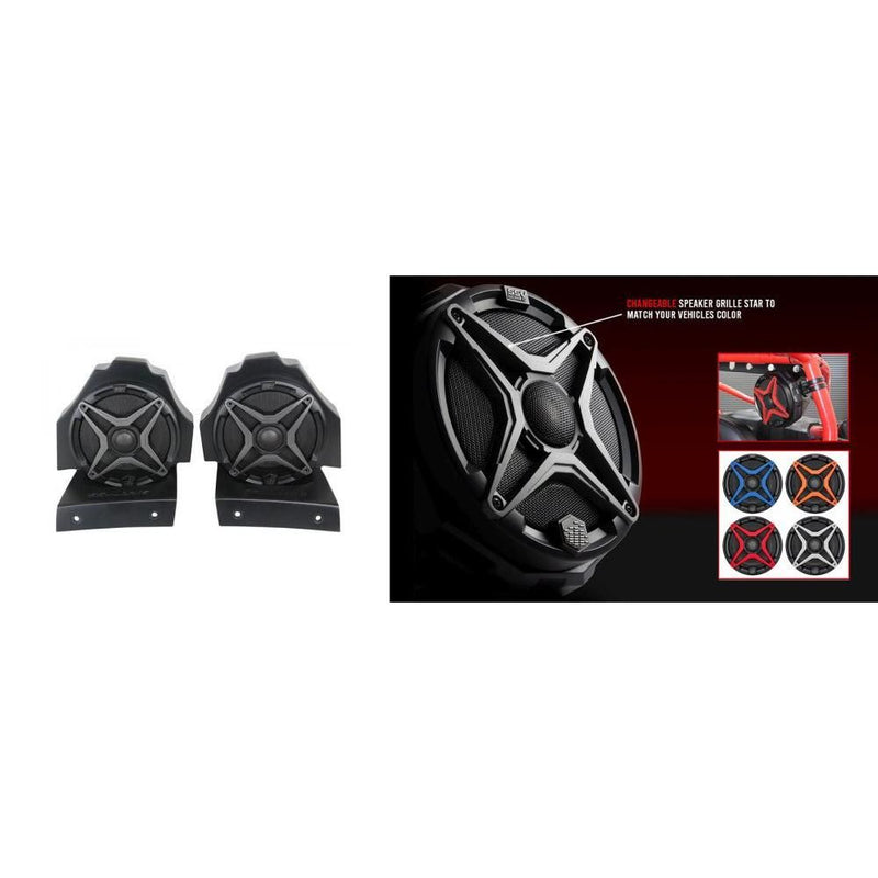 Load image into Gallery viewer, SSV Works Rear 6.5&quot; Speaker Pods With Grey Grilles For Polaris Slingshot 15-21
