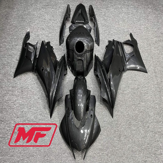 Monster Fairings Full Kit Yamaha R3 19-22 Carbon Fiber Style + Windshield + Gas Tank Cover