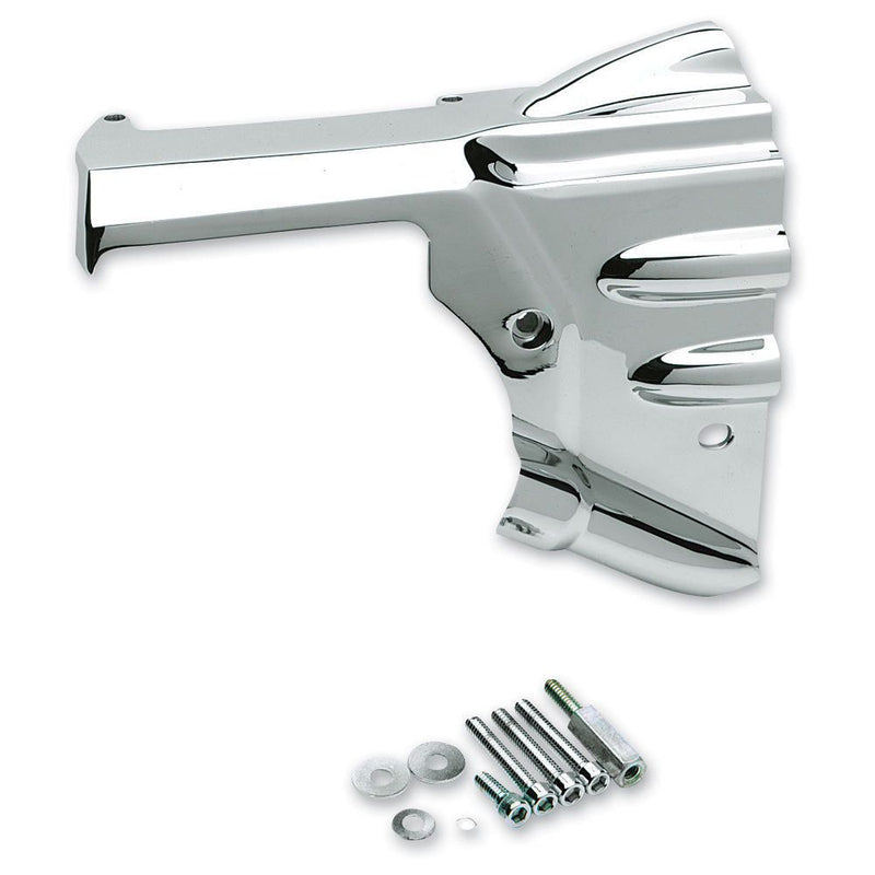 Load image into Gallery viewer, Kuryakyn Chrome 5 Speed Transmission Shroud Cover Accent Harley Touring 2002-06
