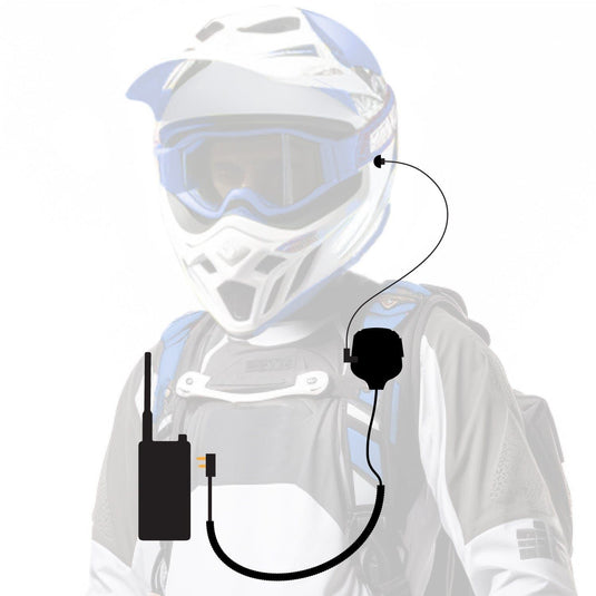 Rugged Radios PATROL Moto Kit - Ear Piece and Hand Mic