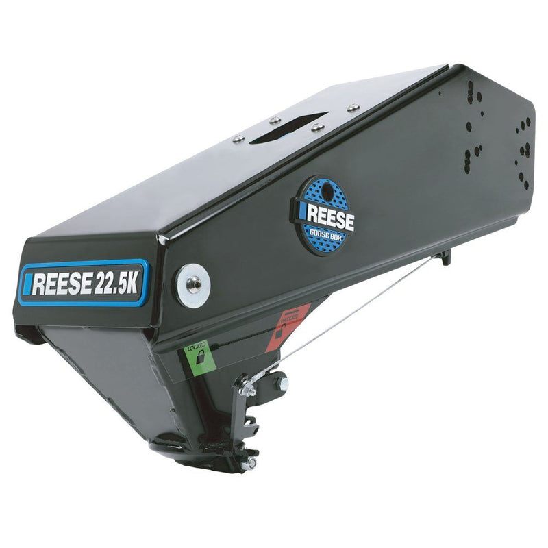 Load image into Gallery viewer, Reeese Goose Box 5th Wheel Pin Box, Air Ride 22,500 lbs. Capacity, Fits Lippert (1621, 1716, 0719, Rhino), Fabex PB 600 Series Bolt Patterns
