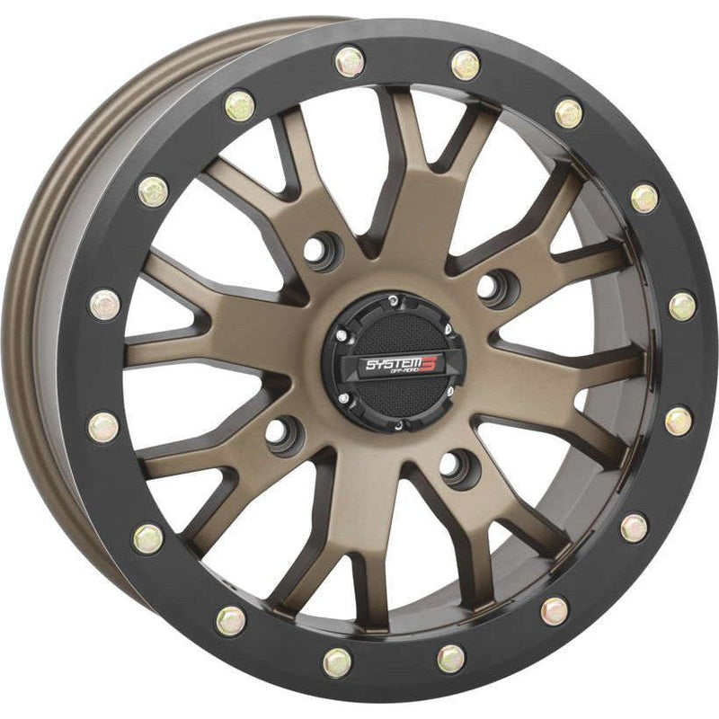 Load image into Gallery viewer, System 3 SB-4 Beadlock Bronze Wheel 14x7 4/156 4+3 (+15mm) 14S3-3257
