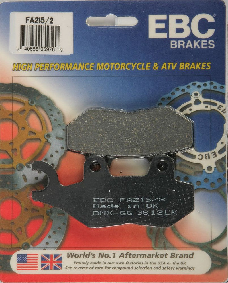 Load image into Gallery viewer, EBC 1 Pair FA Series Organic Replacement Brake Pads MPN FA215/2
