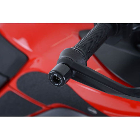 R&G Racing Black Bar End Sliders For 2022-2024 Ducati DesertX