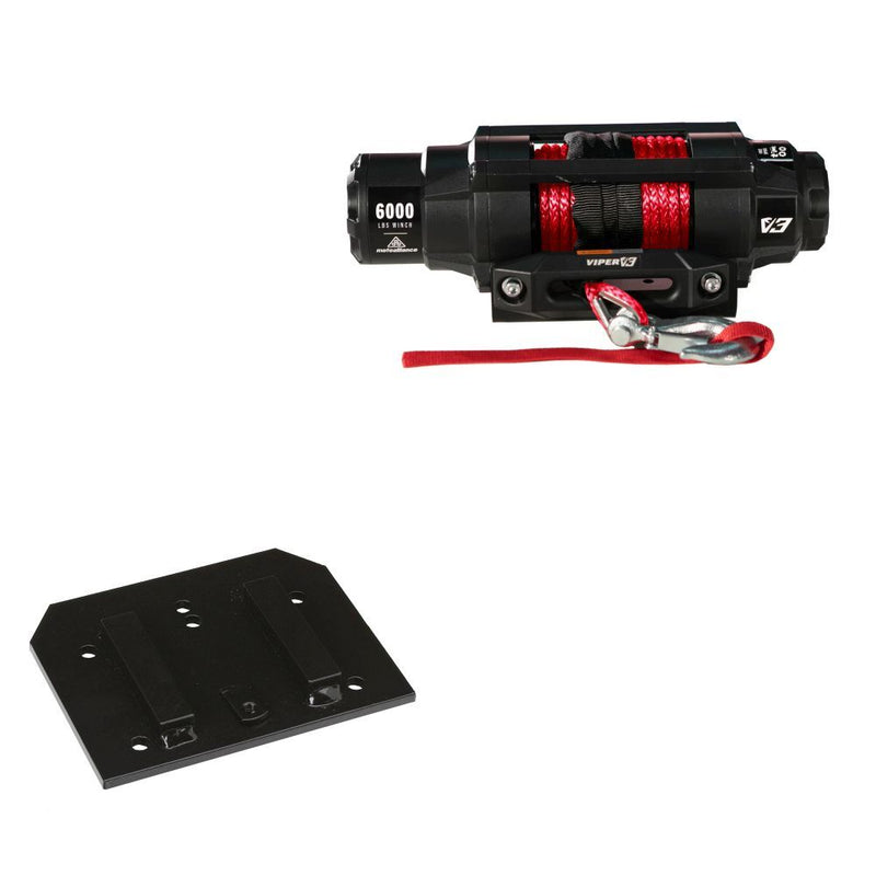 Load image into Gallery viewer, Viper 6000lbs V3 Winch Red Rope With Mount For Arctic Cat 400 Manual 2006
