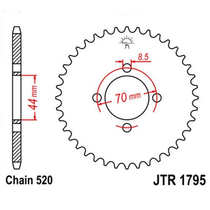 Load image into Gallery viewer, Front &amp; Rear Steel Sprocket Kit for ATV/UTV SUZUKI LT80 QuadSport 1989-2006

