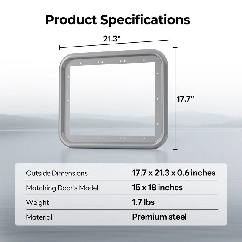 Load image into Gallery viewer, 15×18 / 18×18 Door Trim Ring-Gray
