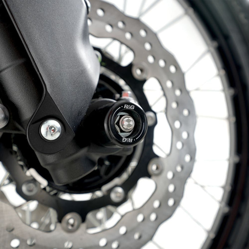 Load image into Gallery viewer, R&amp;G Racing Black Fork Protectors For 2021-2022 Yamaha Tenere 700 XTZ07 Rally
