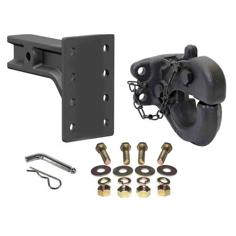 Load image into Gallery viewer, 10 Ton Pintle Hook With Curt Adjustable Pintle Mount (2-1/2&quot; Shank, 20,000 lbs., 7-1/4&quot; High, 10-3/4&quot; Long)
