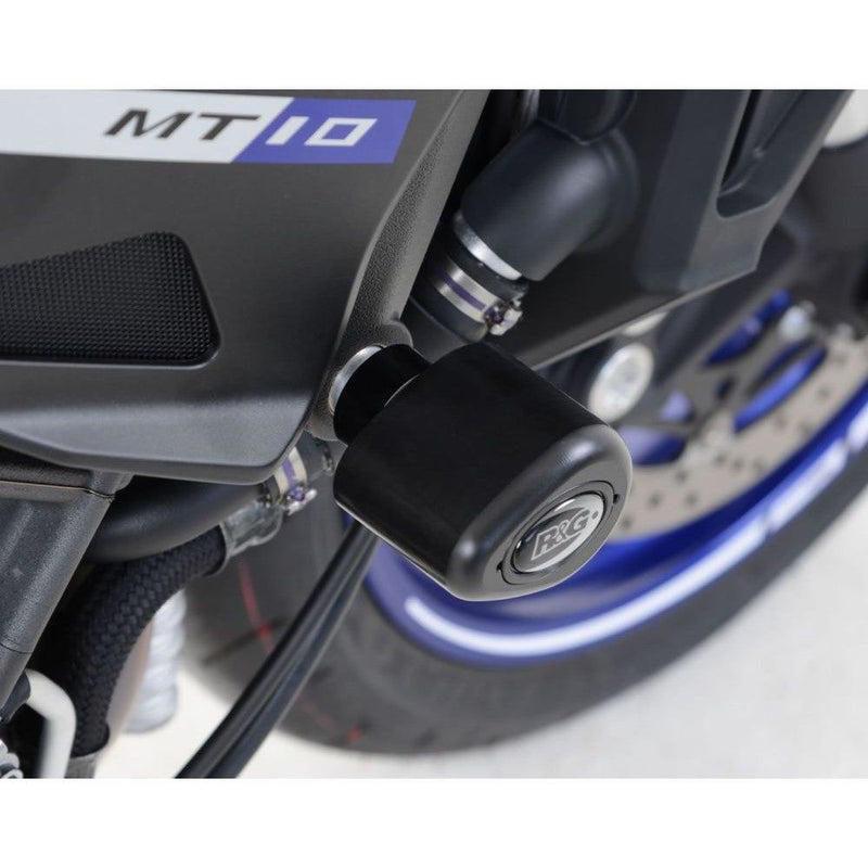 Load image into Gallery viewer, R&amp;G Racing Black Aero Style Crash Protection Bobbins For 2018-2024 Yamaha MT-10
