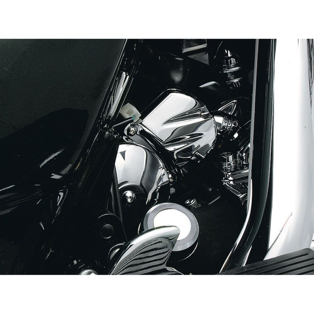 KURYAKYN CHROME SOLENOID COVER FOR 1990-2006 HARLEY BIG TWIN STARTERS EACH 9050