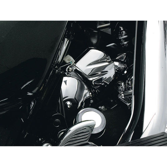 KURYAKYN CHROME SOLENOID COVER FOR 1990-2006 HARLEY BIG TWIN STARTERS EACH 9050