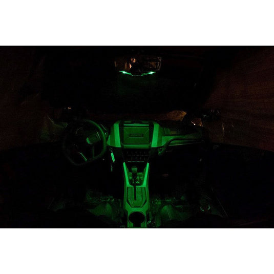 Seizmik Halo-RA LED Rearview Mirror with Cast Aluminum Bezel For Can-Am Defender