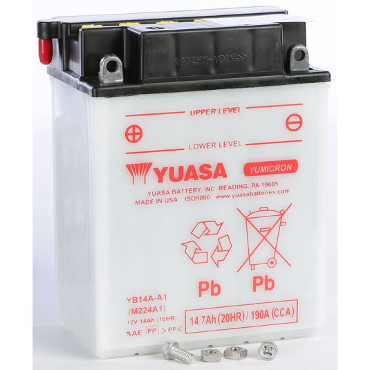 Yuasa Conventional YB14AA1 12 Volt Battery YUAM224A1IND