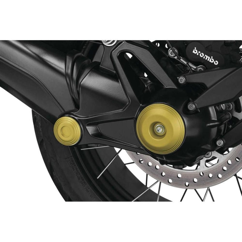 Load image into Gallery viewer, Kuryakyn Lodestar Gold Rear Axle Sliders 3802
