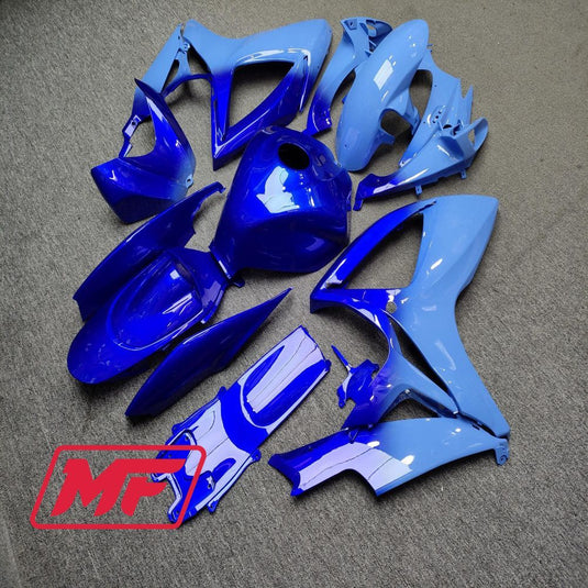 Monster Fairings Full Kit Suzuki GSXR600-750 06-07 Gloss Blue Gradient + Windshield + Gas Tank Cover