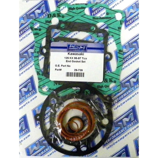 WSM Top End Gasket Kit For Kawasaki 125 KX 95-97 29-739