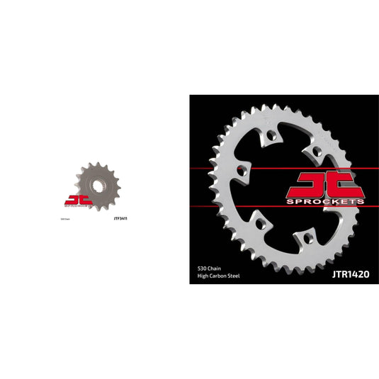 Front & Rear Steel Sprocket Kit for ATV/UTV CAN-AM DS650 2002-2003