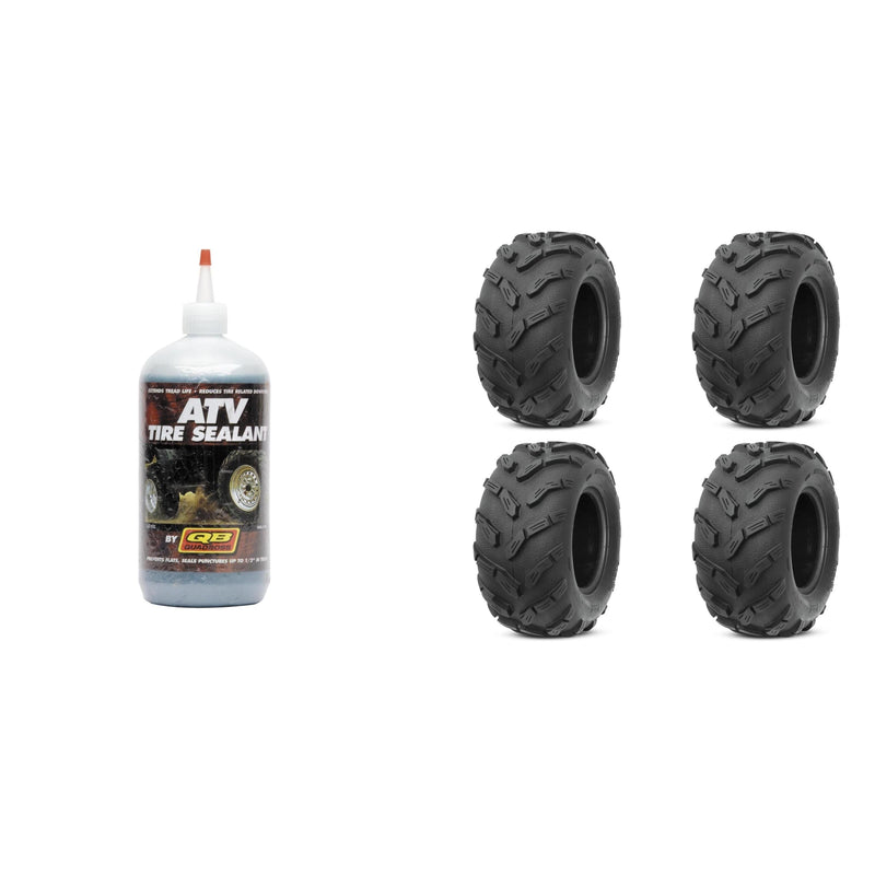 Load image into Gallery viewer, Set of 4 ATV QUADBOSS Tires (QBT671 26x10-12 Front/Rear) with Sealant
