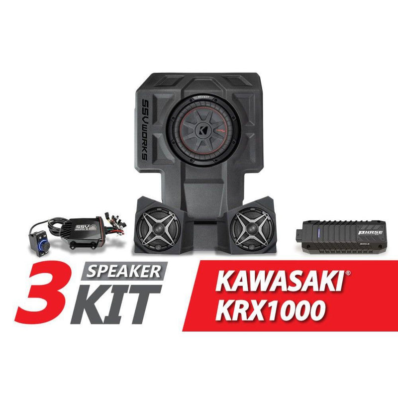 Load image into Gallery viewer, SSV Works 3 Speaker Audio Kit For Kawasaki KRF1000 2020-2022 220-KX-Q3A2
