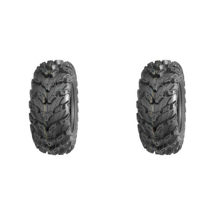 Load image into Gallery viewer, Set of 2 QUADBOSS QBT672 Rear Tires 26x12R-12 8-ply
